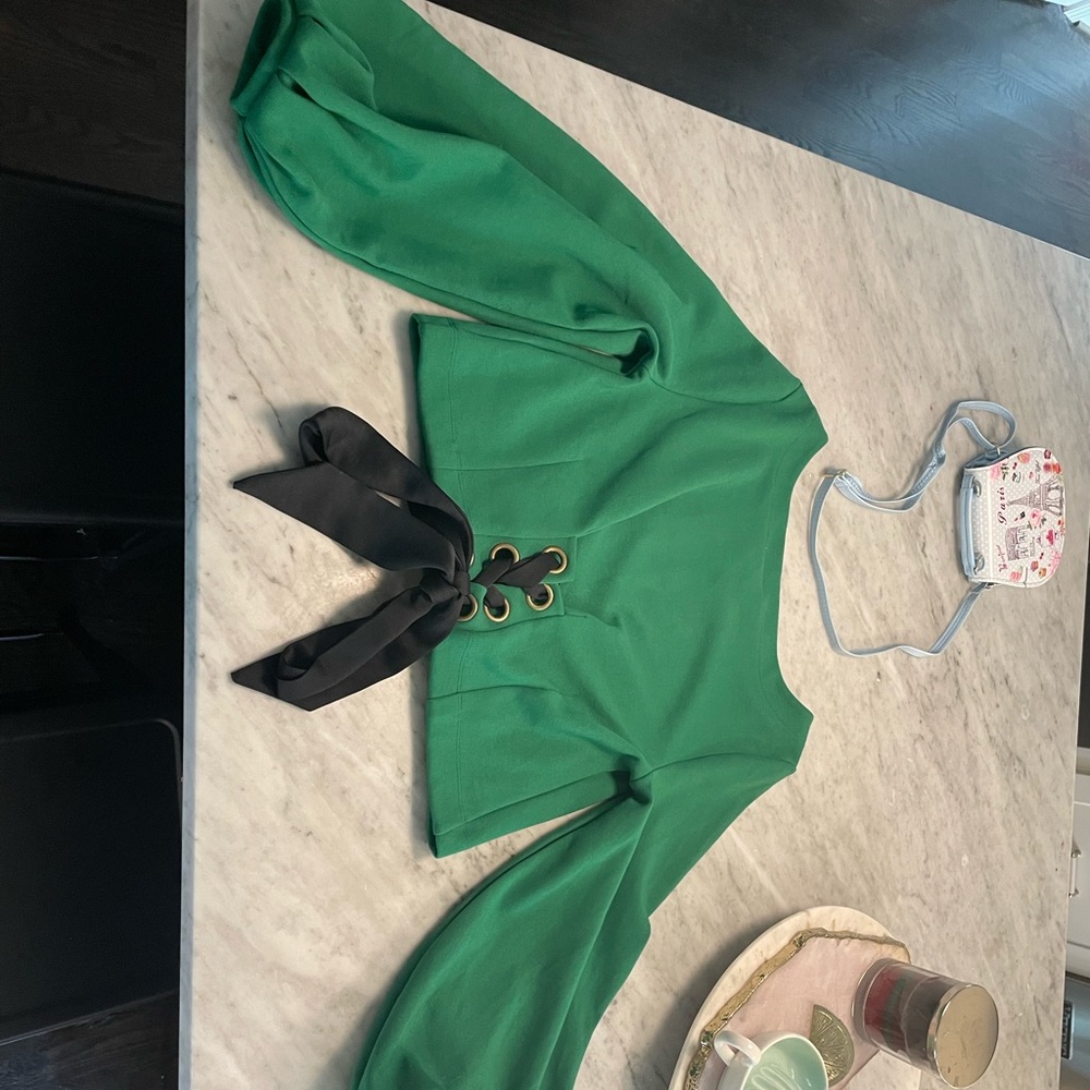 Anthropologie brand new green with tie on back